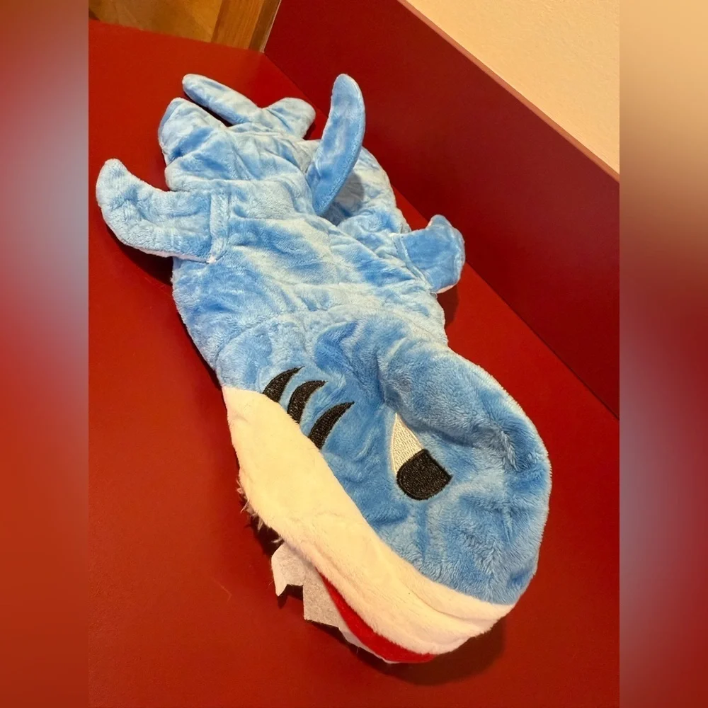 Filhome Dog Shark Costume Blue Size Small Halloween